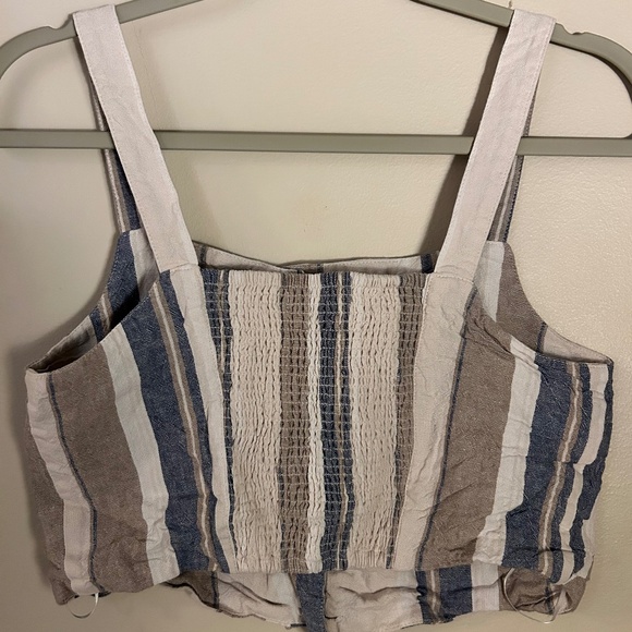 Simons Medium Blue and Grey Striped Tank top - Picture 3 of 4